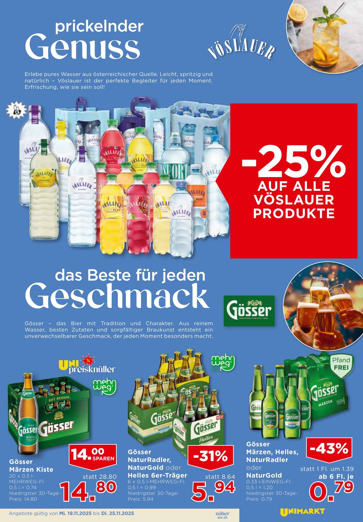 Prospekt Unimarkt 19.11.2025 - 25.11.2025