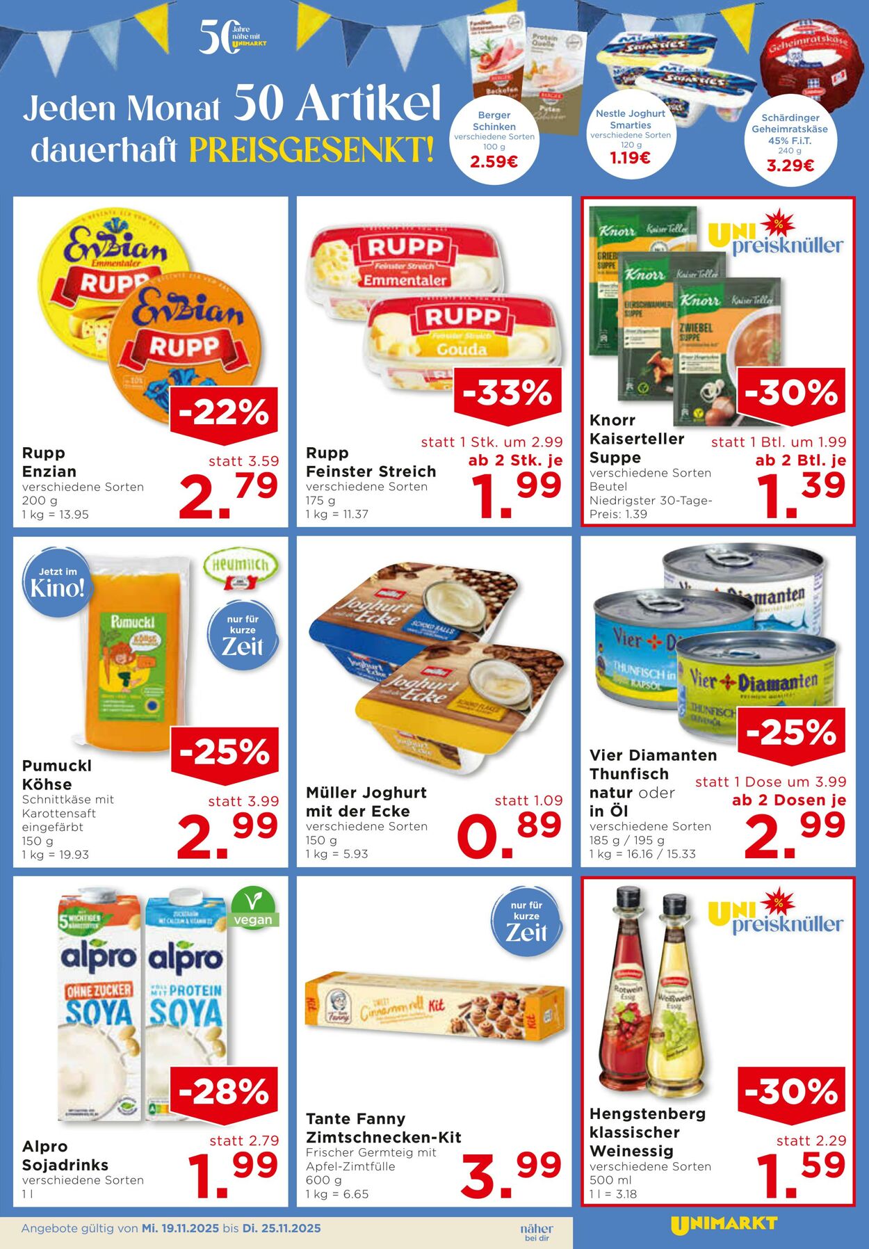 Prospekt Unimarkt 19.11.2025 - 25.11.2025
