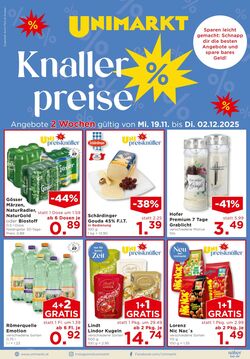 Prospekt Unimarkt 19.11.2025 - 25.11.2025