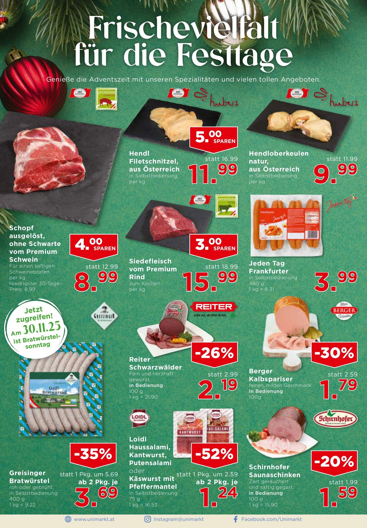 Prospekt Unimarkt 26.11.2025 - 02.12.2025