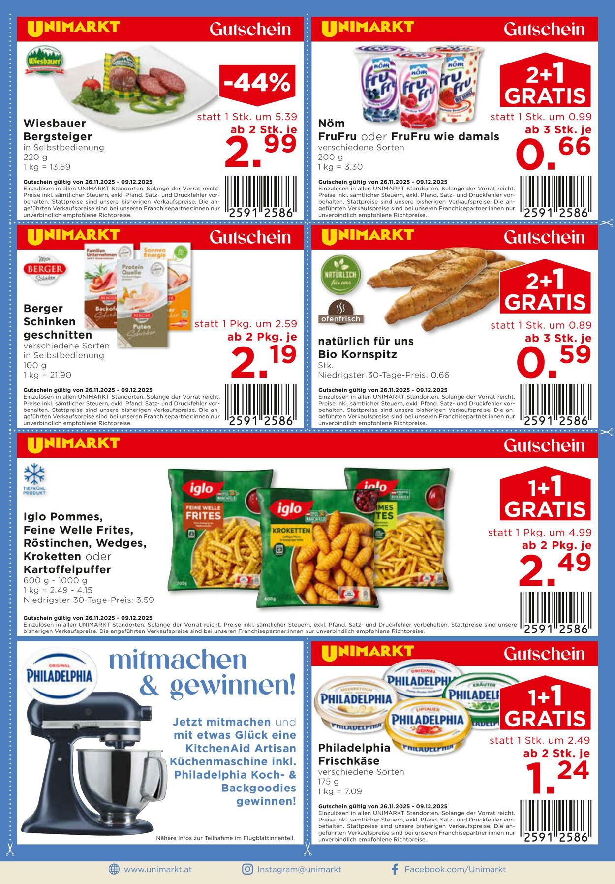 Prospekt Unimarkt 26.11.2025 - 02.12.2025