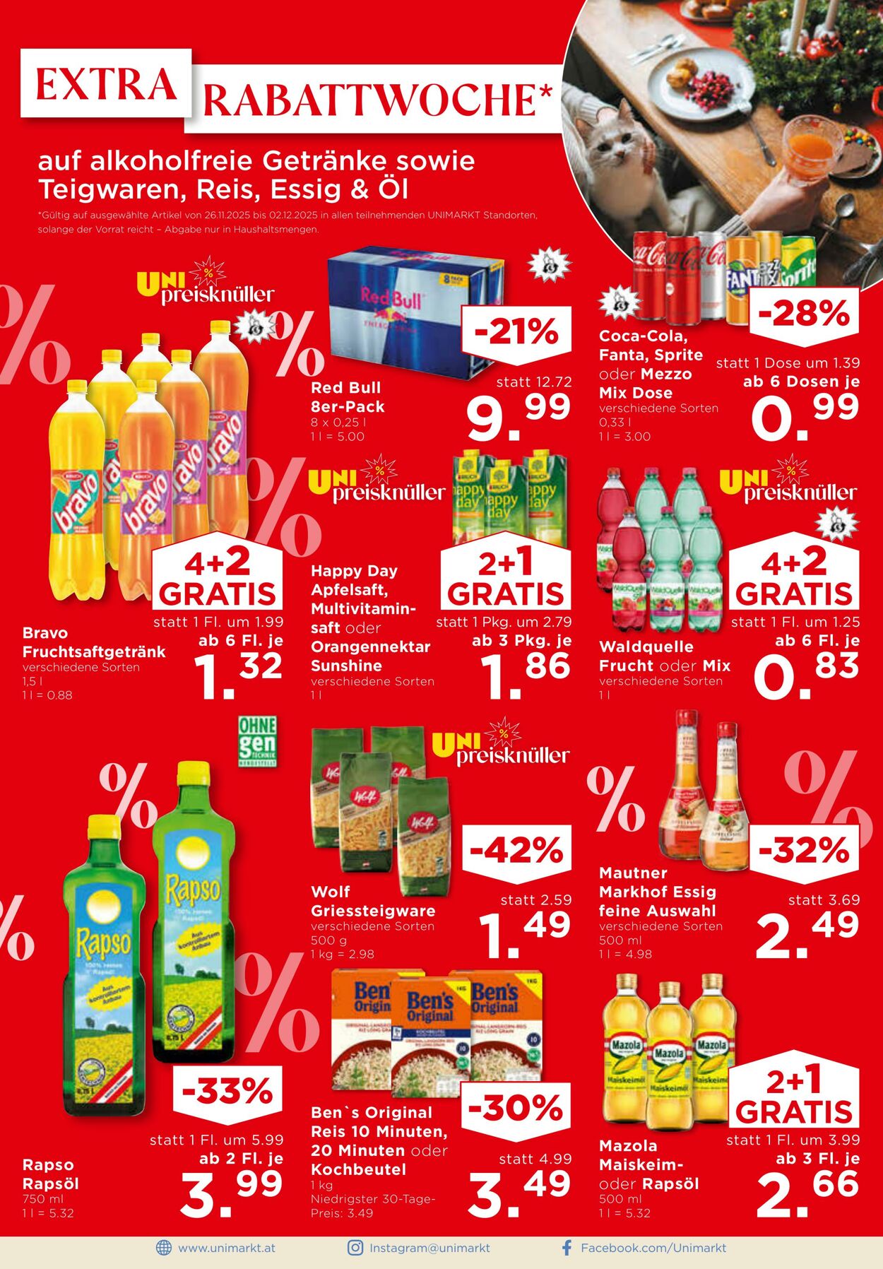 Prospekt Unimarkt 26.11.2025 - 02.12.2025