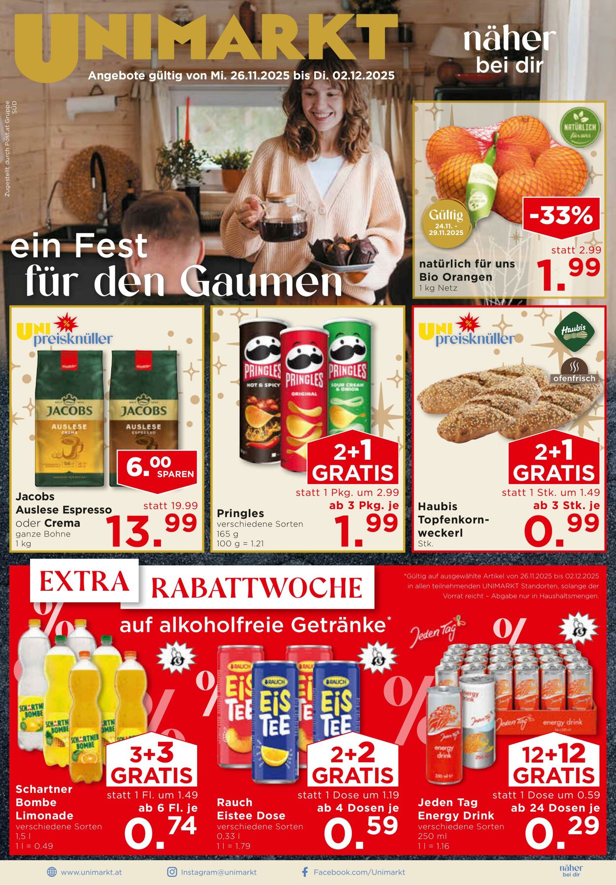 Prospekt Unimarkt 26.11.2025 - 02.12.2025