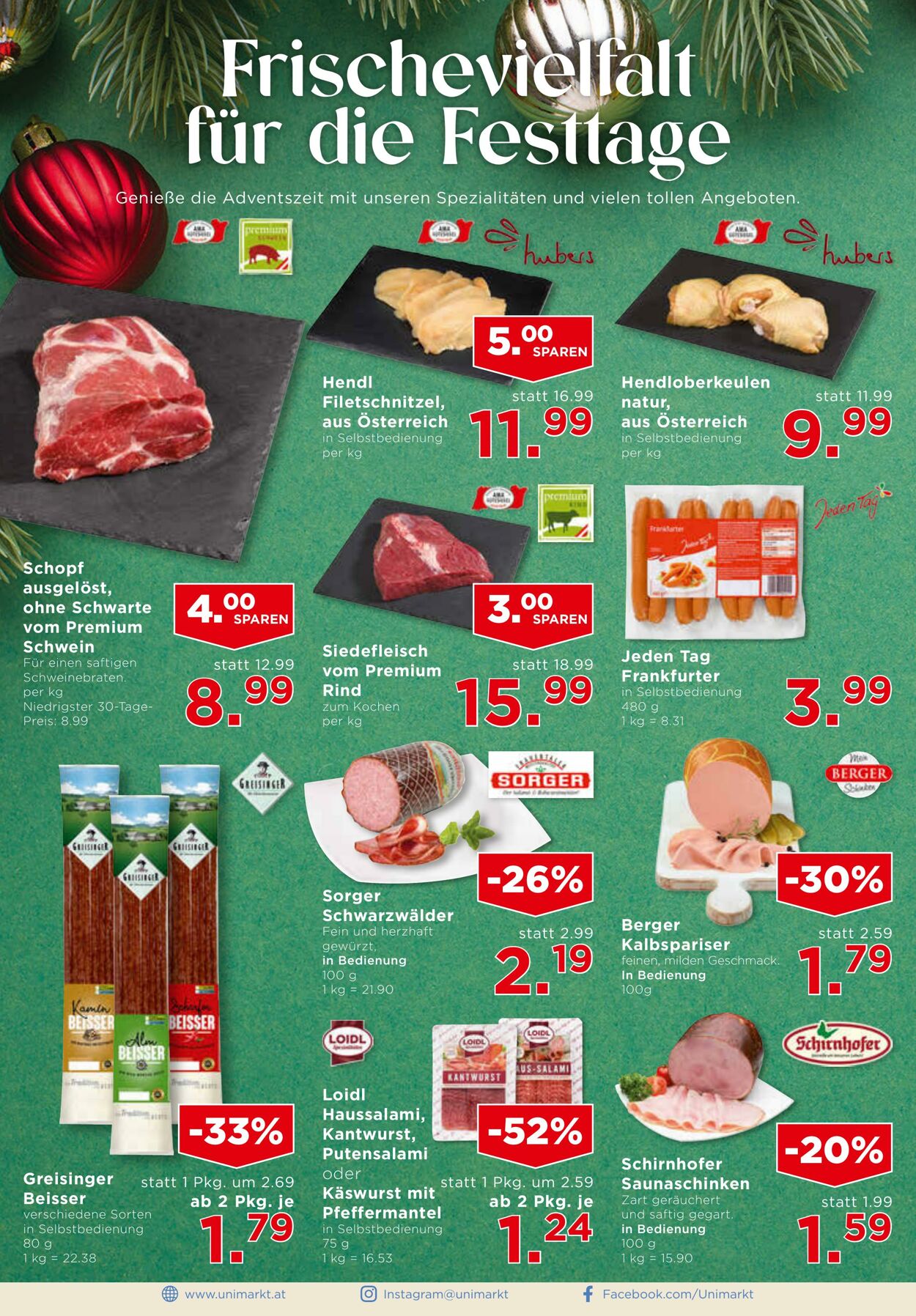 Prospekt Unimarkt 26.11.2025 - 02.12.2025