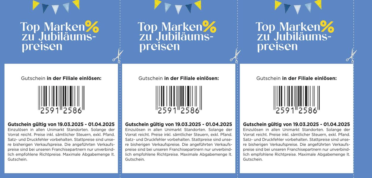 Prospekt Unimarkt 19.03.2025 - 01.04.2025