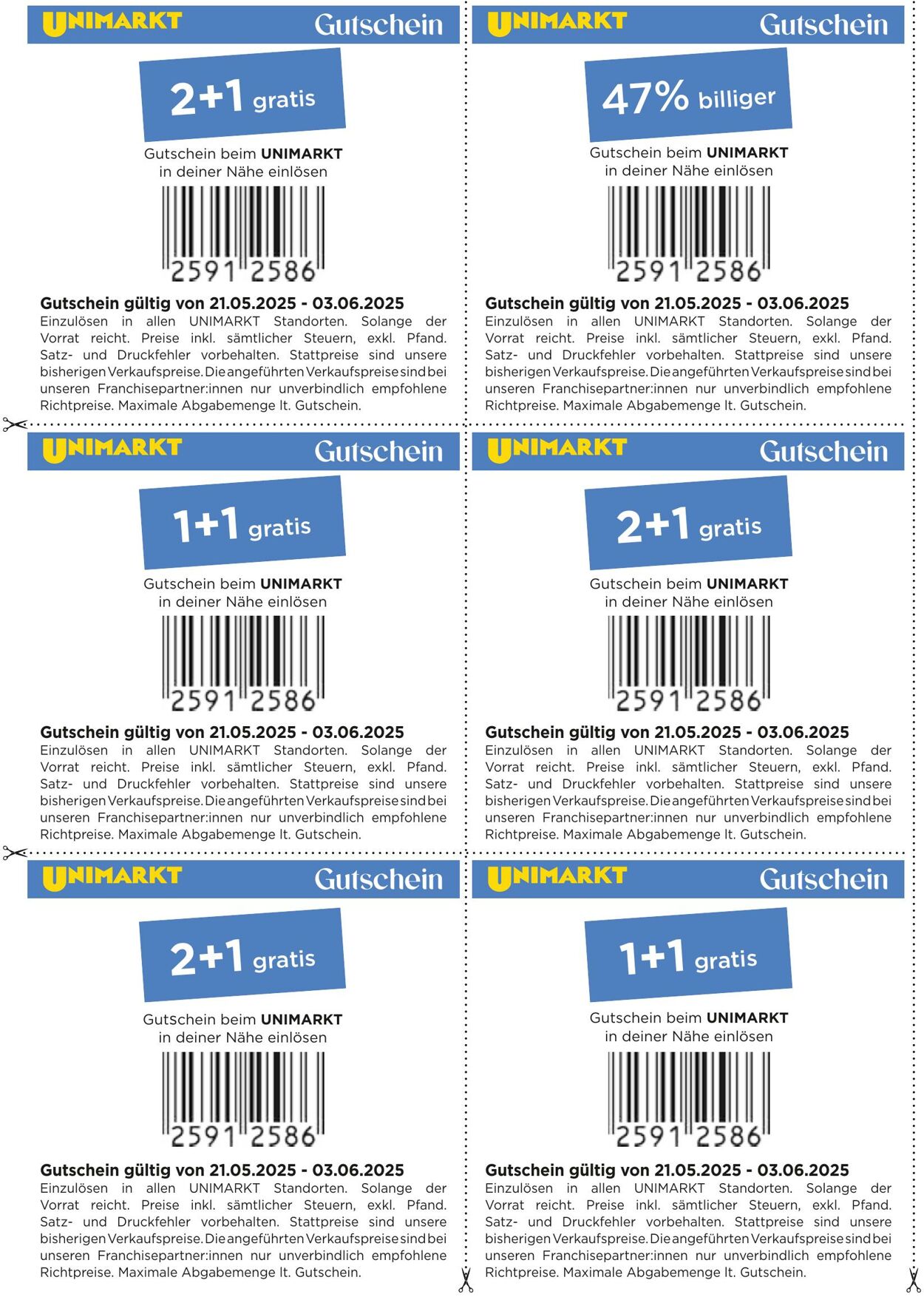 Prospekt Unimarkt 21.05.2025 - 03.06.2025