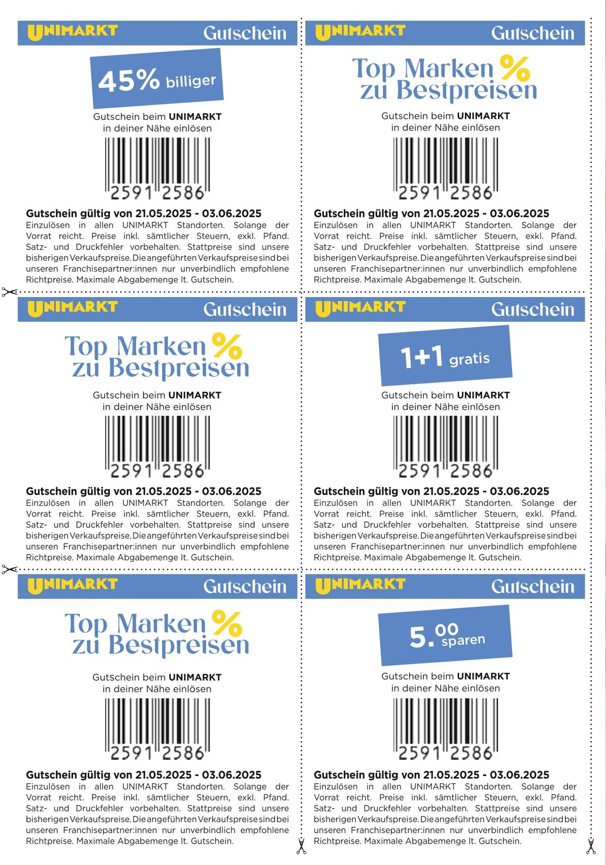 Prospekt Unimarkt 21.05.2025 - 03.06.2025