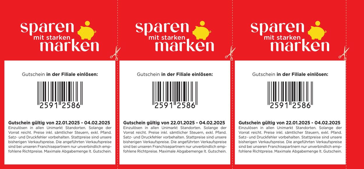 Prospekt Unimarkt 22.01.2025 - 04.02.2025