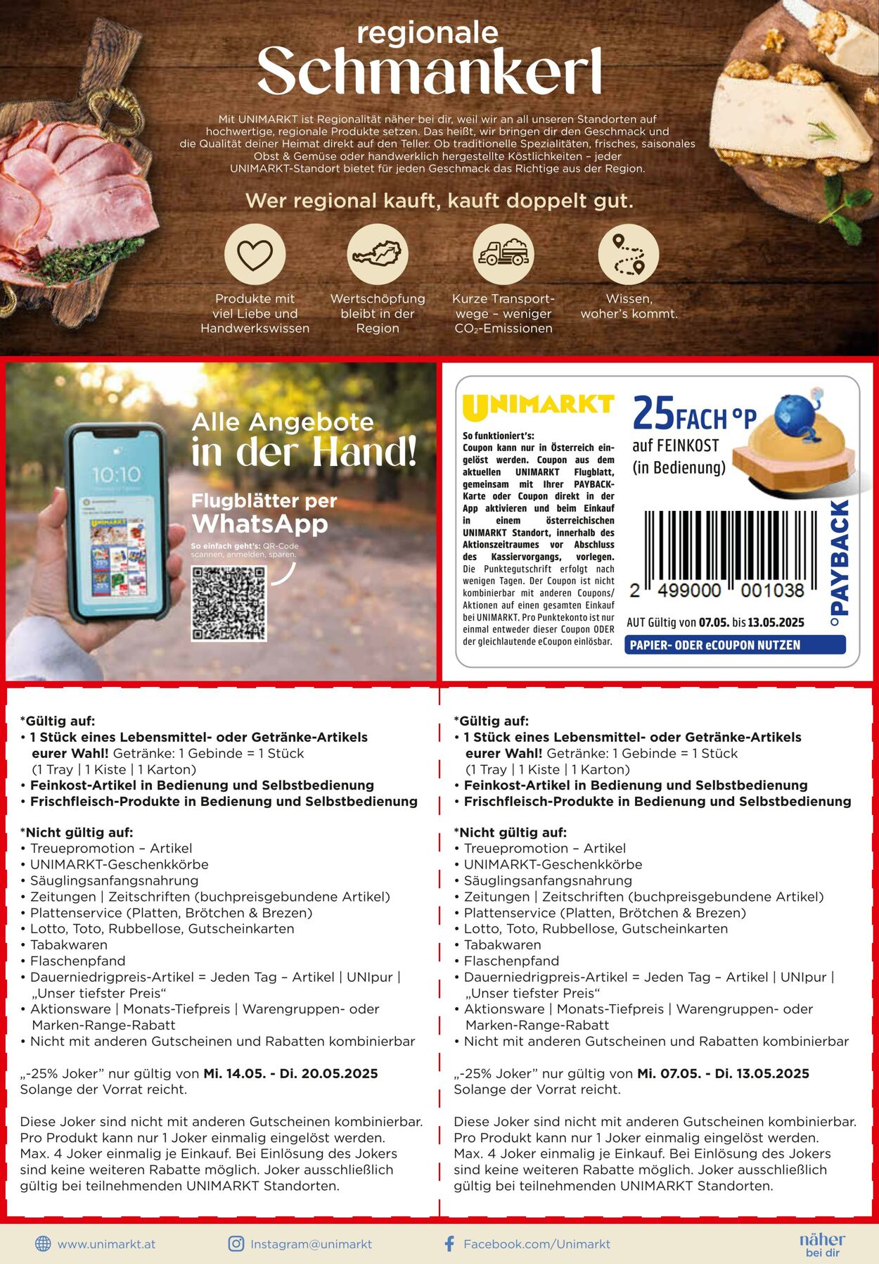 Prospekt Unimarkt 07.05.2025 - 20.05.2025