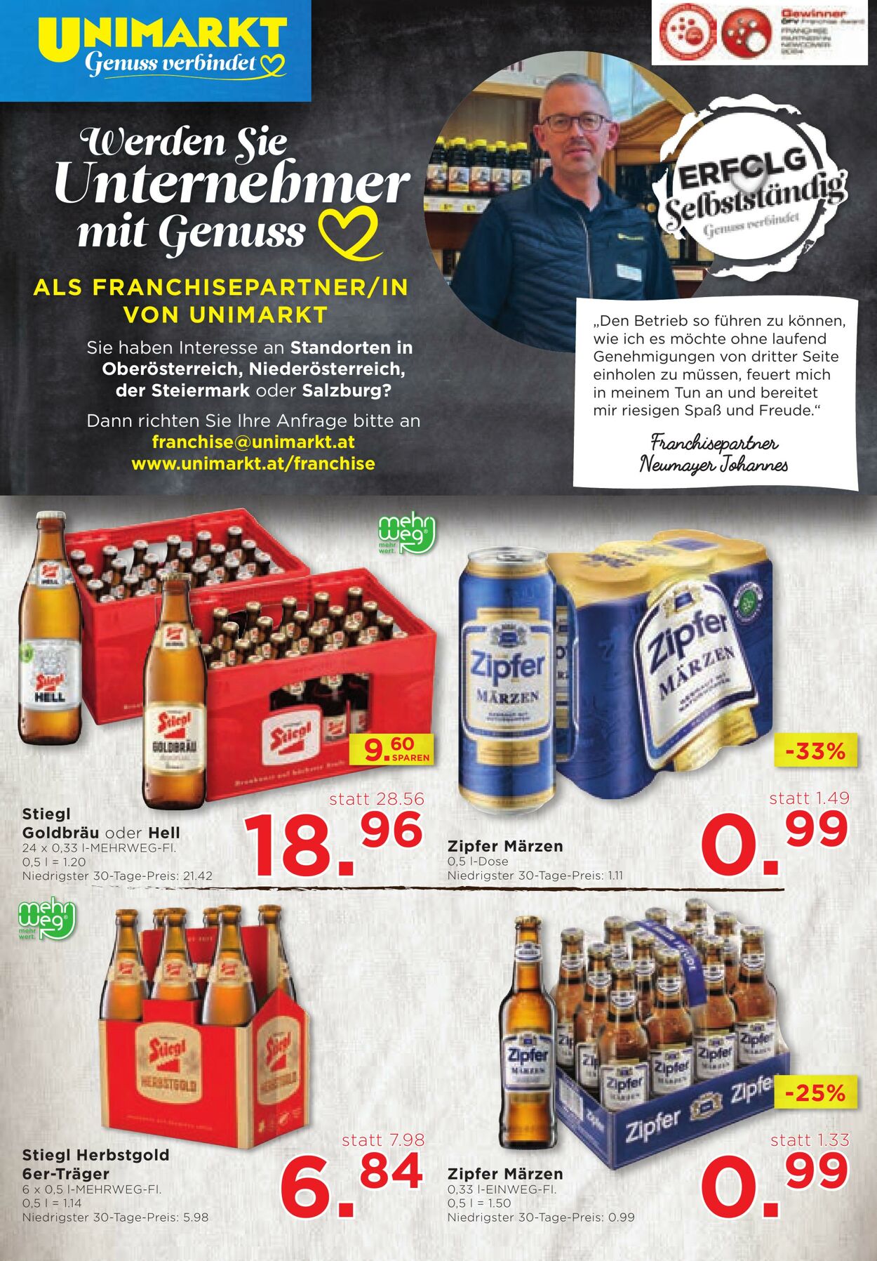 Prospekt Unimarkt 21.08.2024 - 27.08.2024