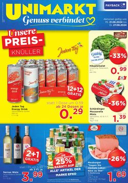 Prospekt Unimarkt 21.08.2024 - 27.08.2024