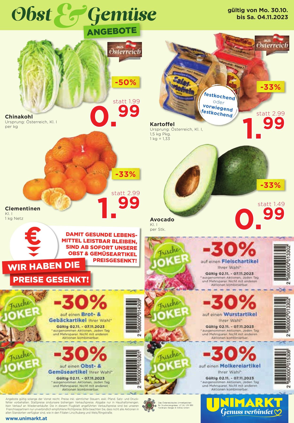 Prospekt Unimarkt 02.11.2023 - 07.11.2023