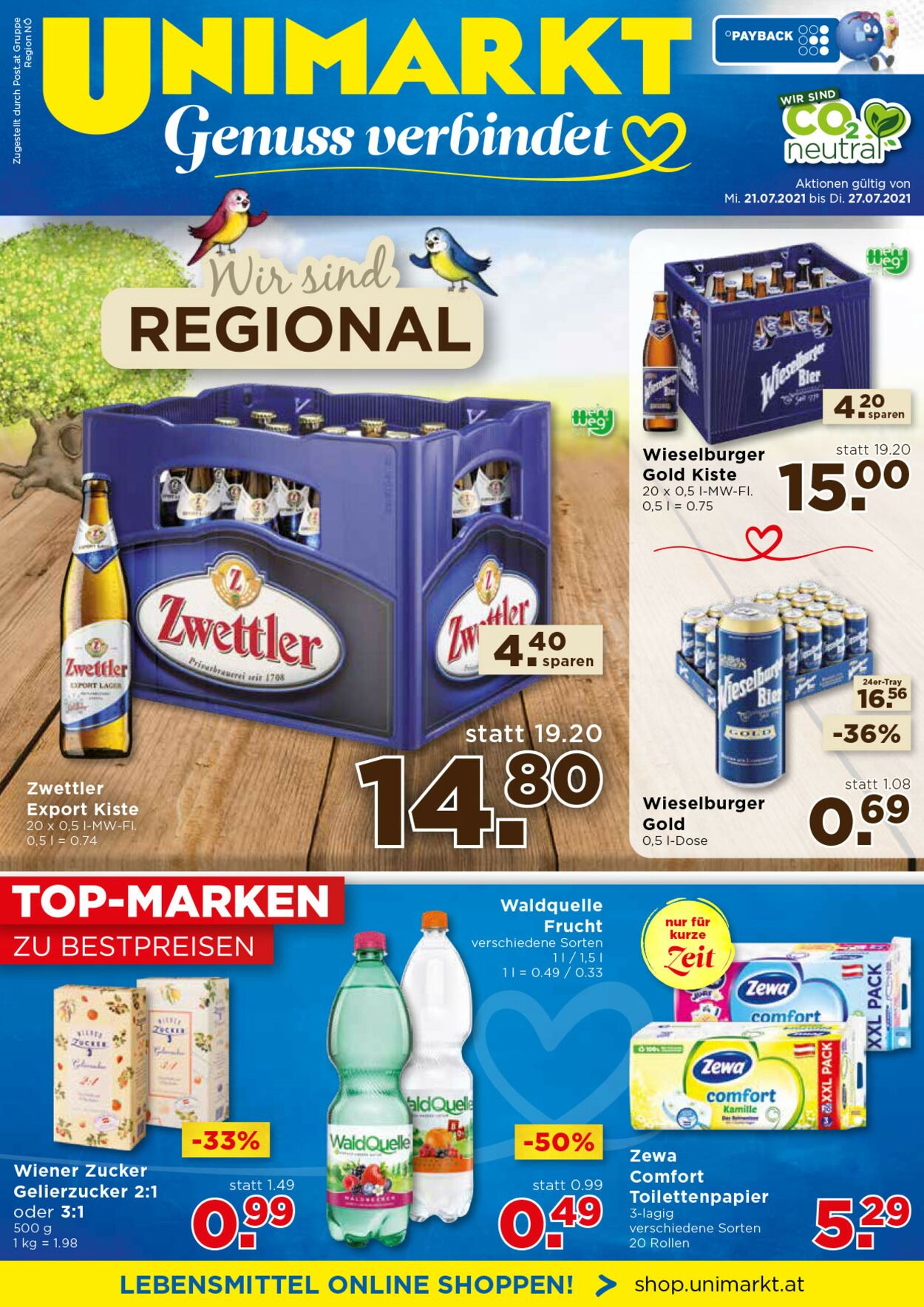 Prospekt Unimarkt 21.07.2021 - 27.07.2021