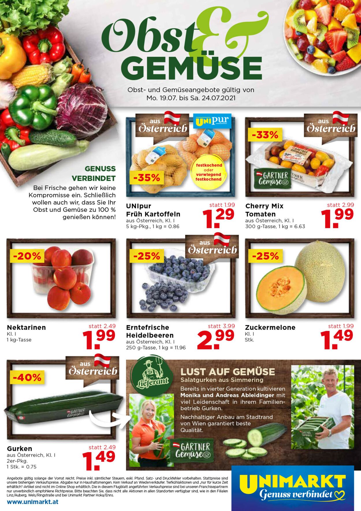 Prospekt Unimarkt 21.07.2021 - 27.07.2021