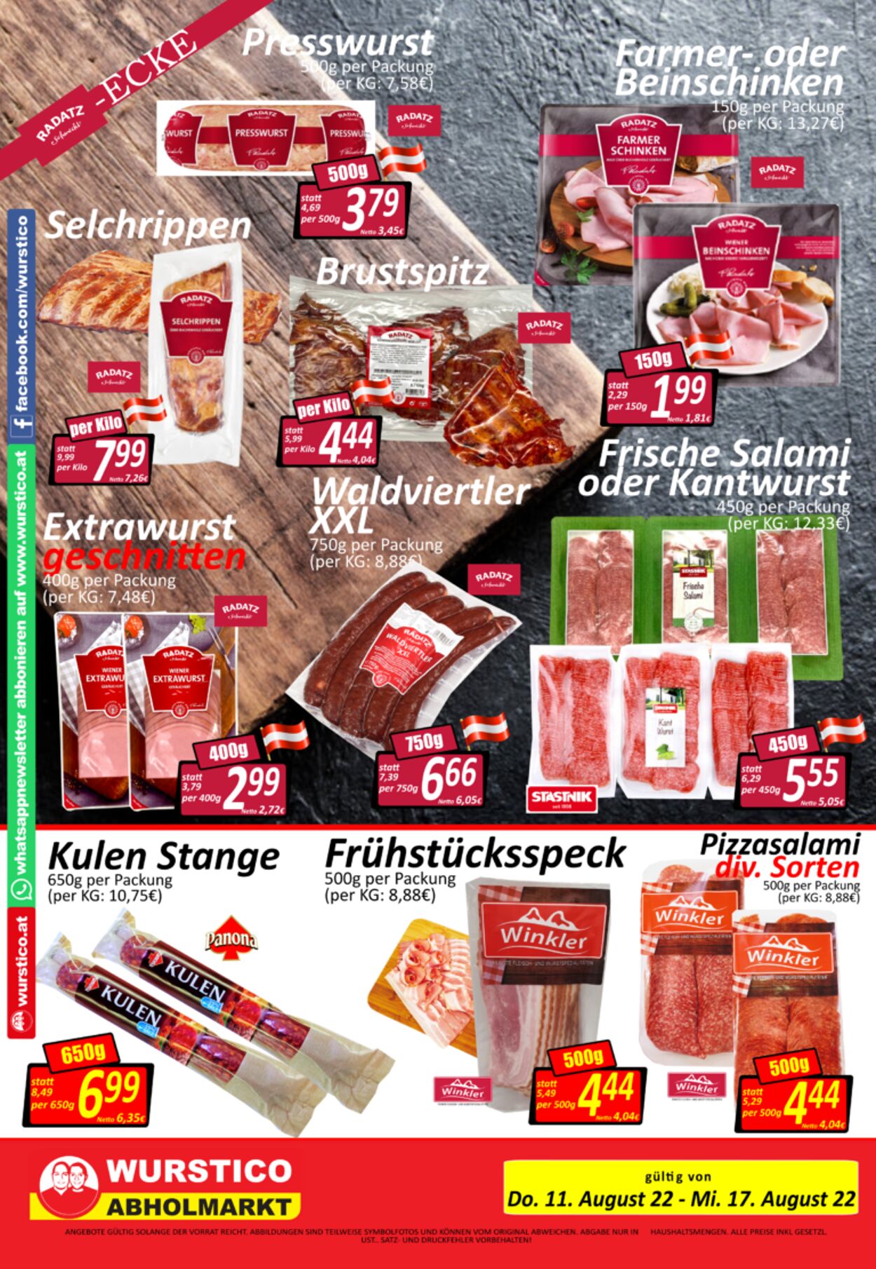 Prospekt Wurstico 18.08.2022 - 24.08.2022