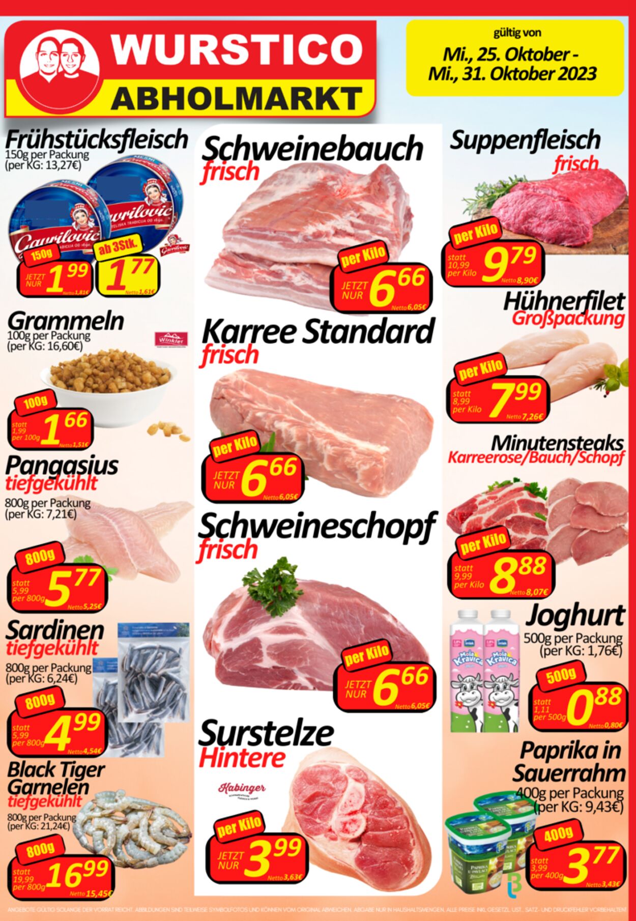 Prospekt Wurstico 25.10.2023 - 31.10.2023