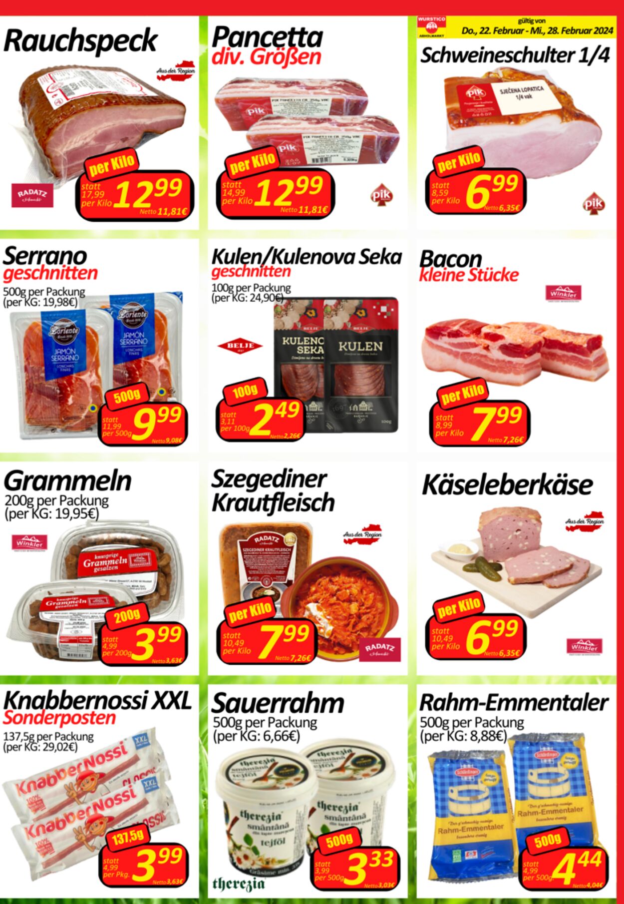 Prospekt Wurstico 22.02.2024 - 28.02.2024