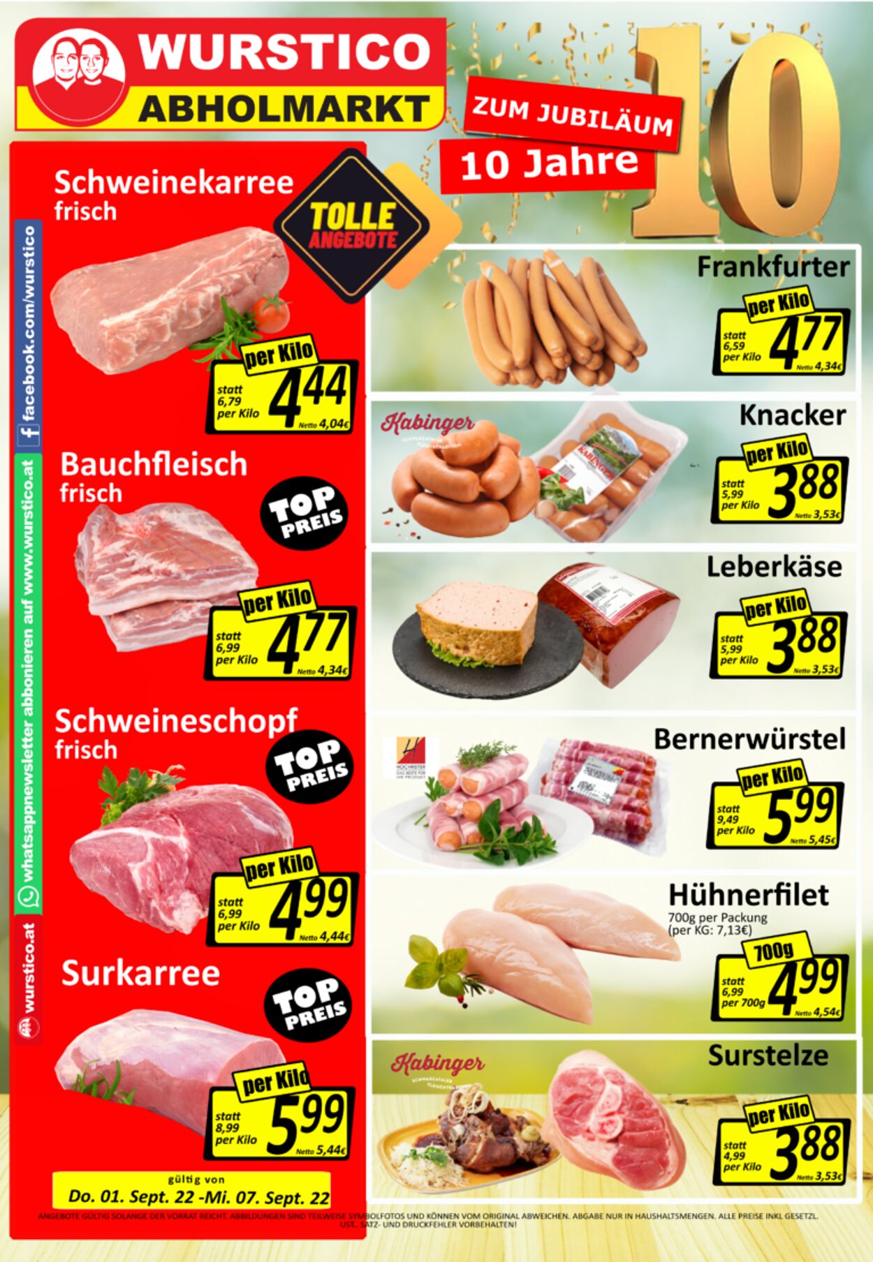 Prospekt Wurstico 01.09.2022 - 07.09.2022