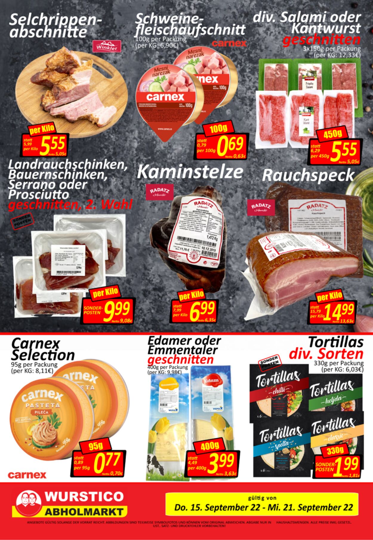 Prospekt Wurstico 15.09.2022 - 21.09.2022