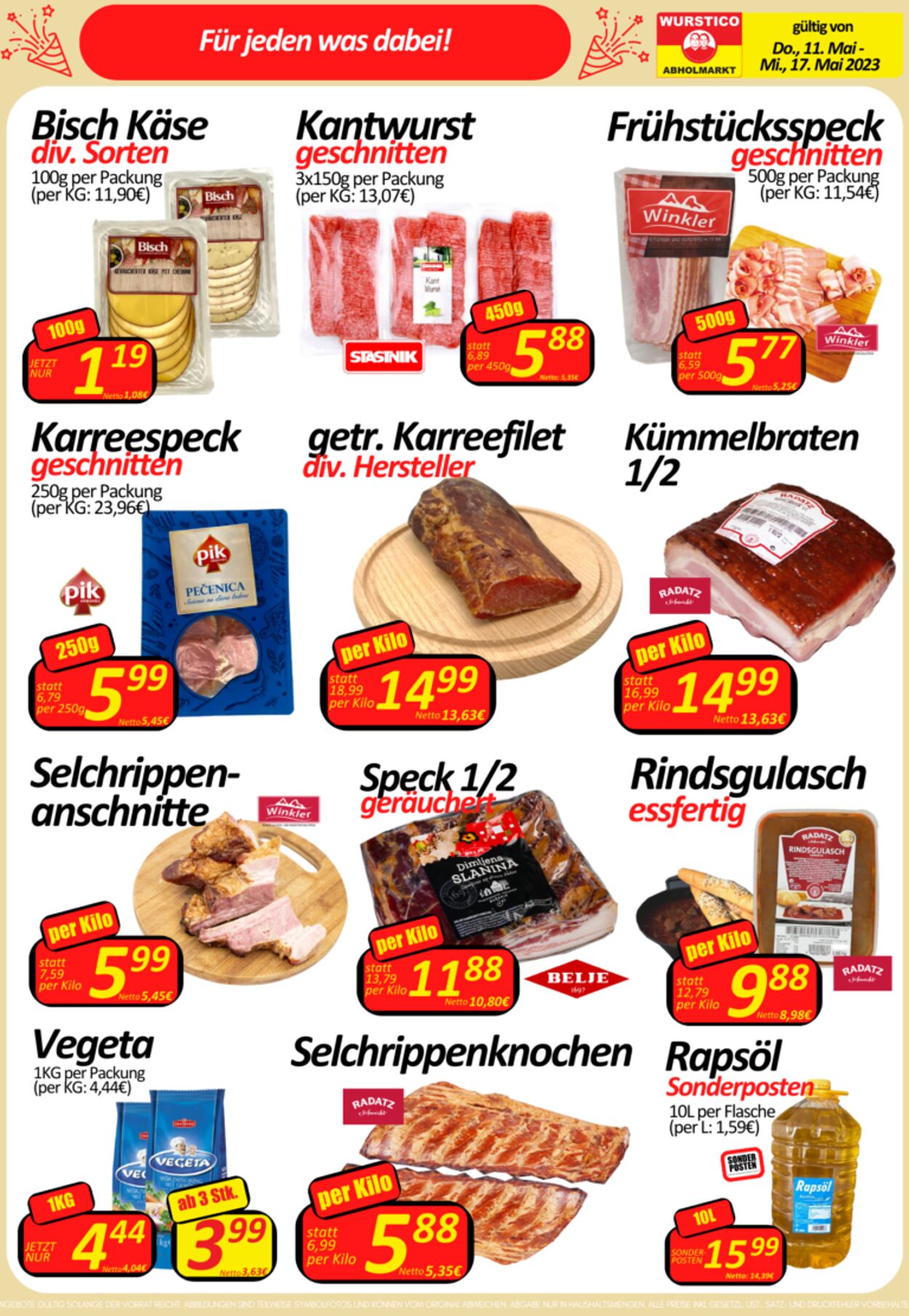 Prospekt Wurstico 11.05.2023 - 17.05.2023