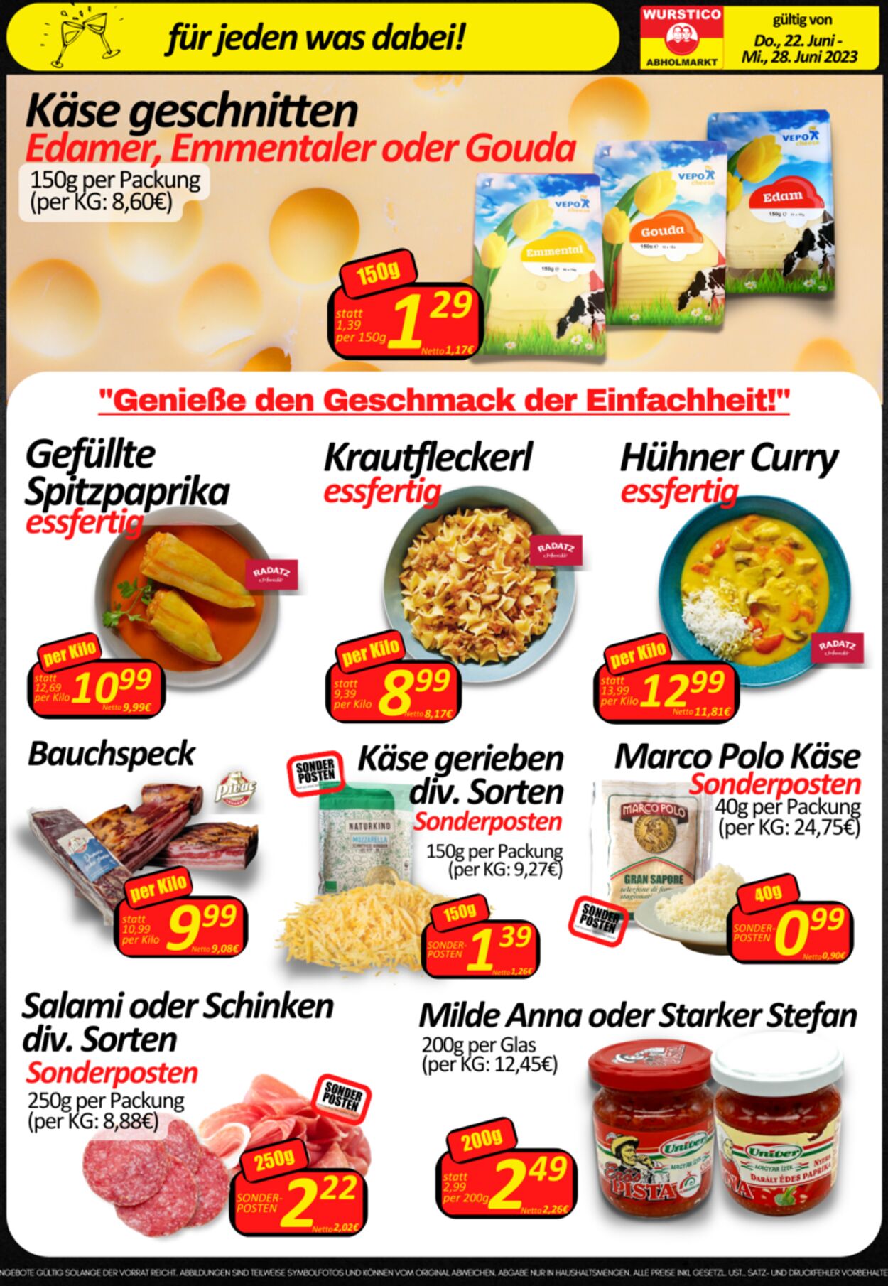 Prospekt Wurstico 29.06.2023 - 05.07.2023