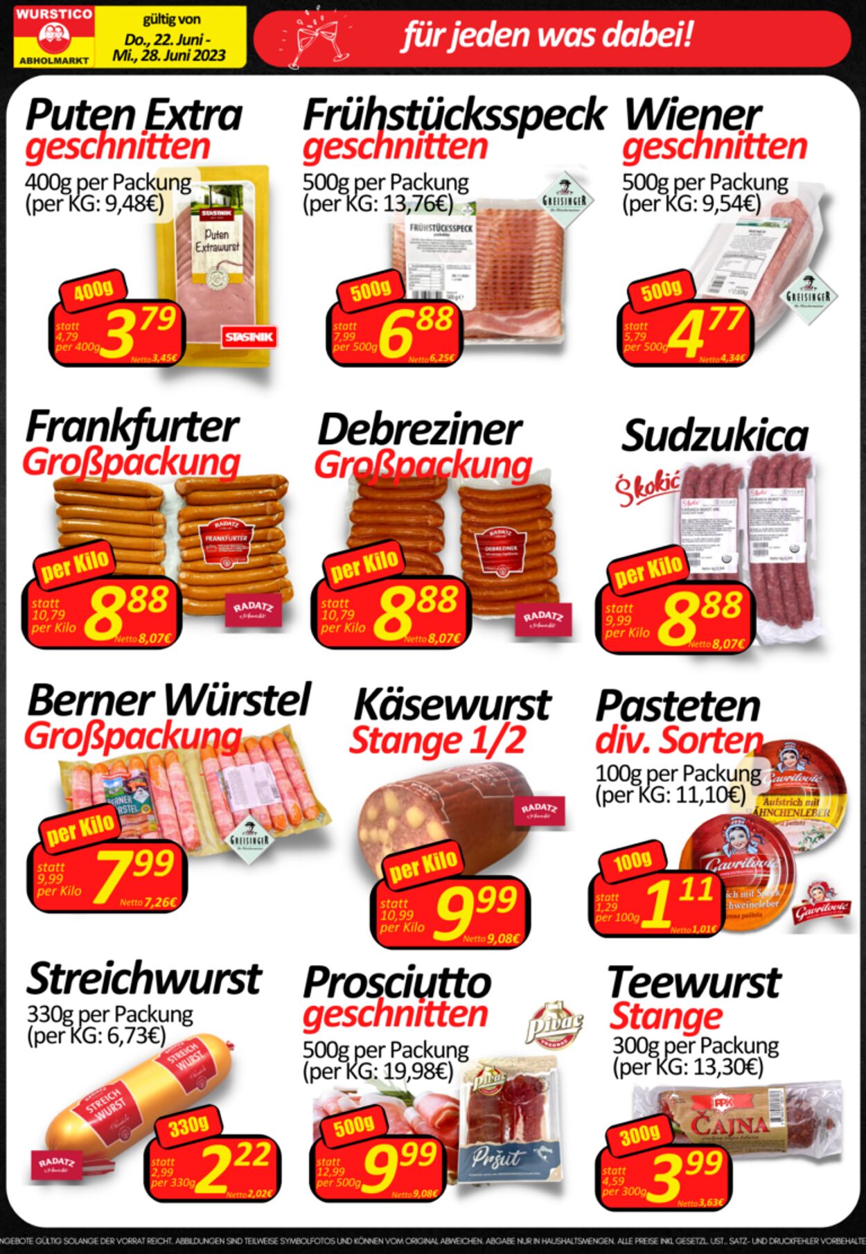 Prospekt Wurstico 29.06.2023 - 05.07.2023