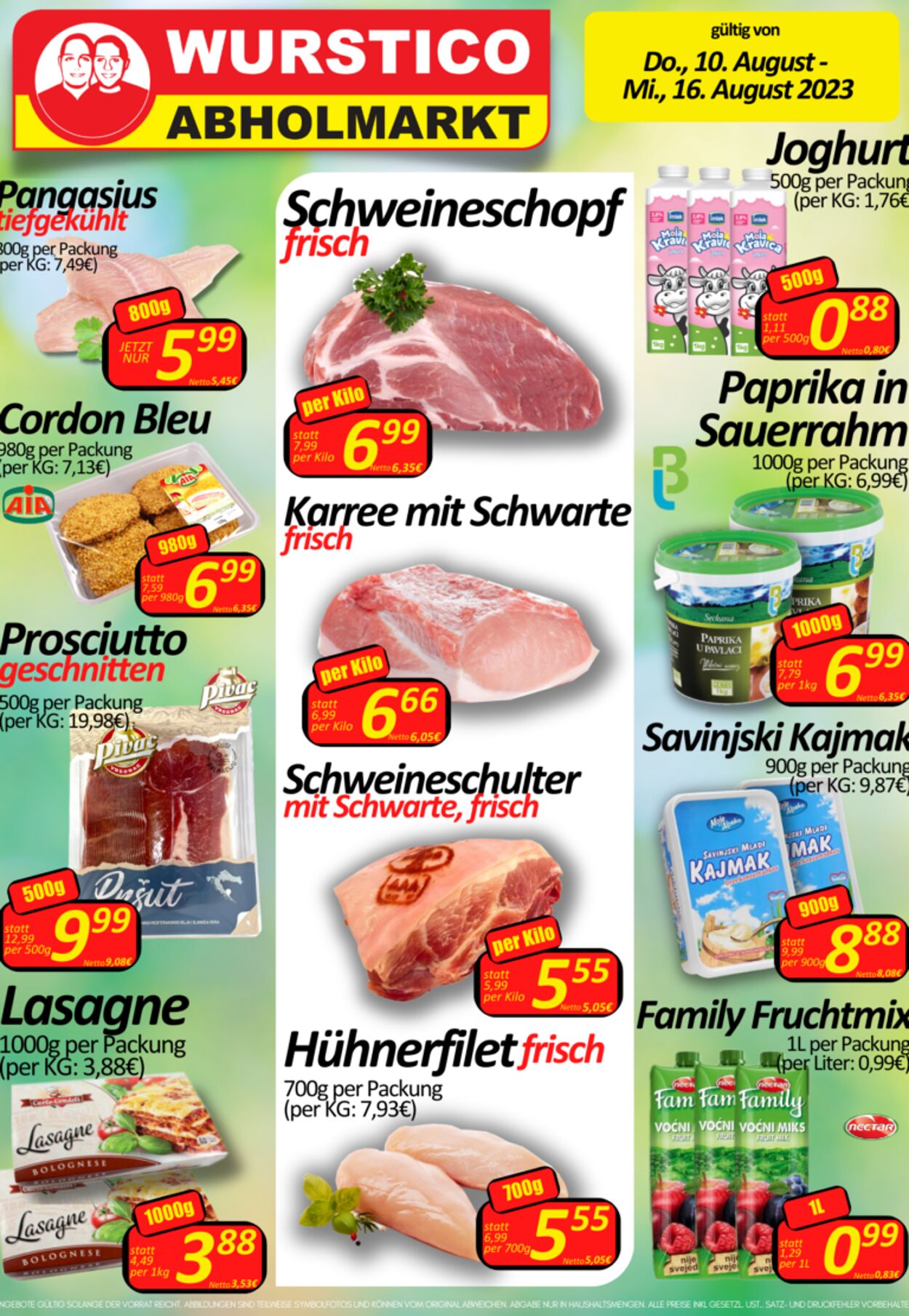 Prospekt Wurstico 10.08.2023 - 16.08.2023