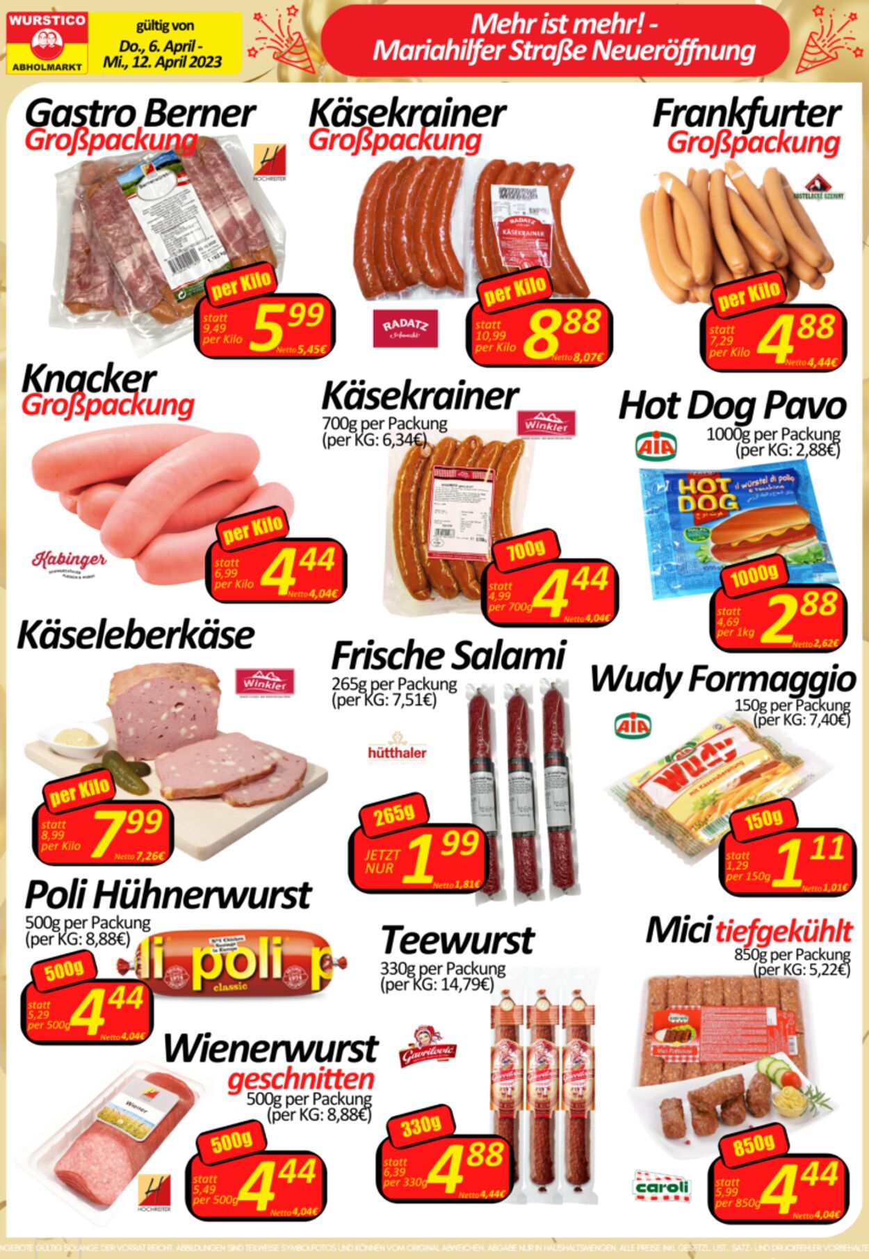 Prospekt Wurstico 06.04.2023 - 12.04.2023