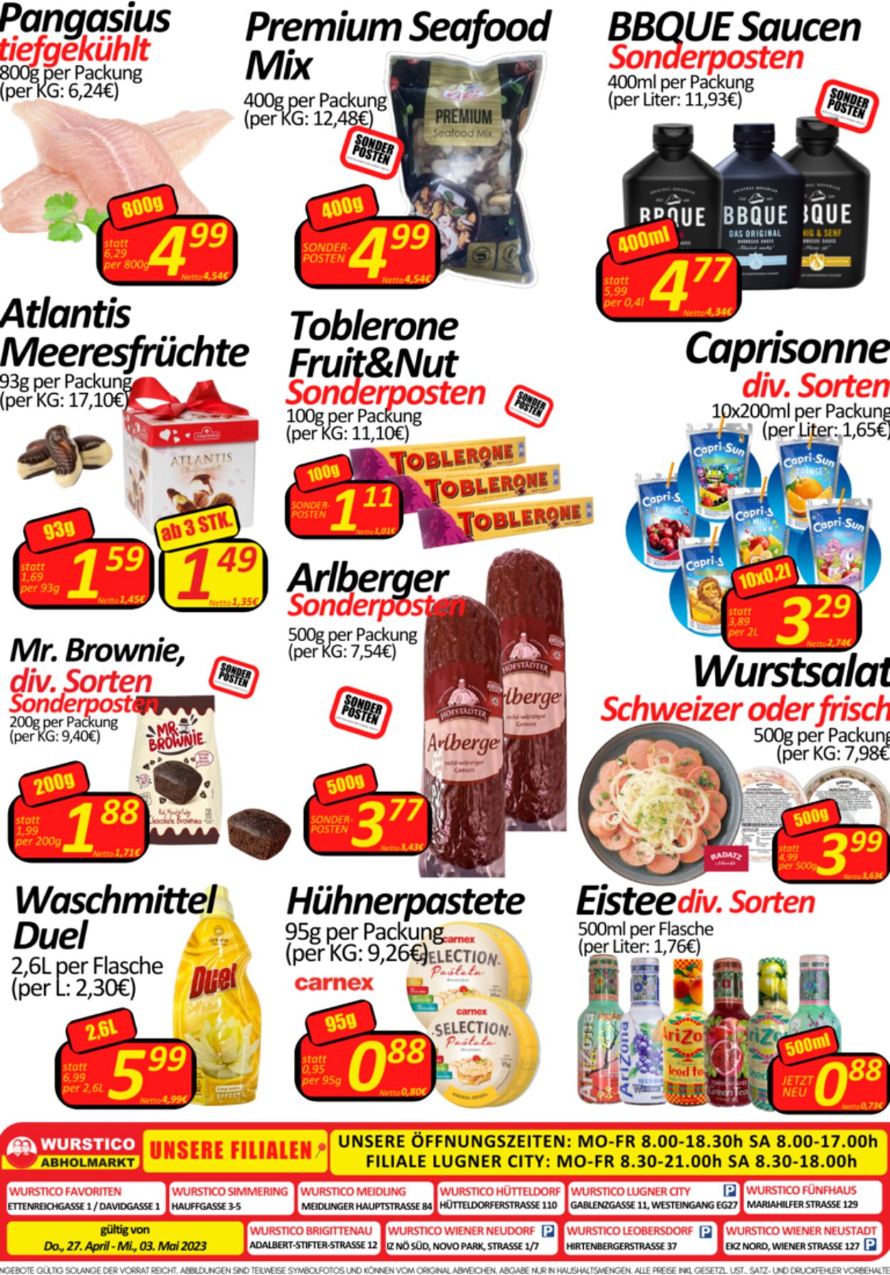 Prospekt Wurstico 27.04.2023 - 03.05.2023