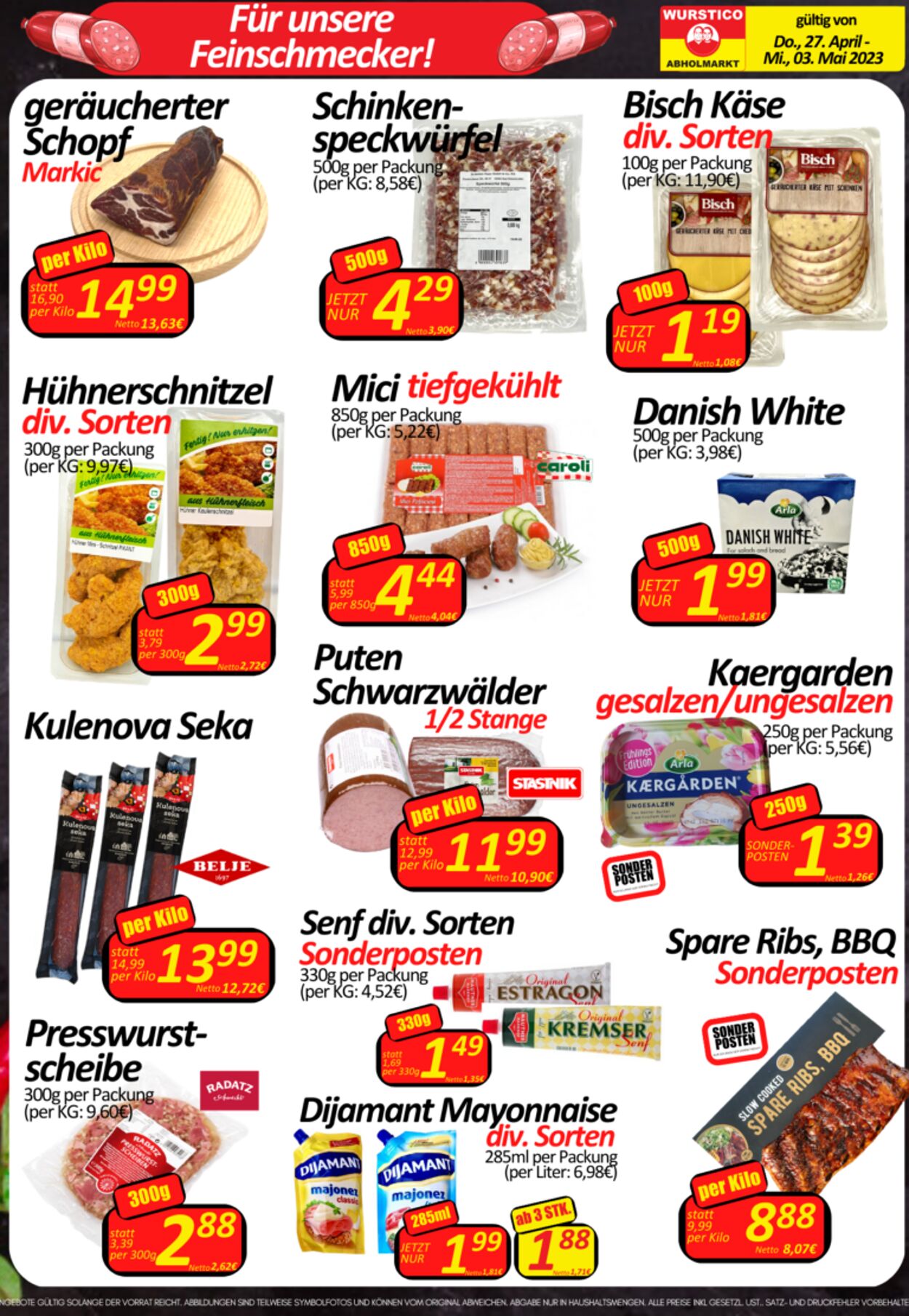 Prospekt Wurstico 27.04.2023 - 03.05.2023