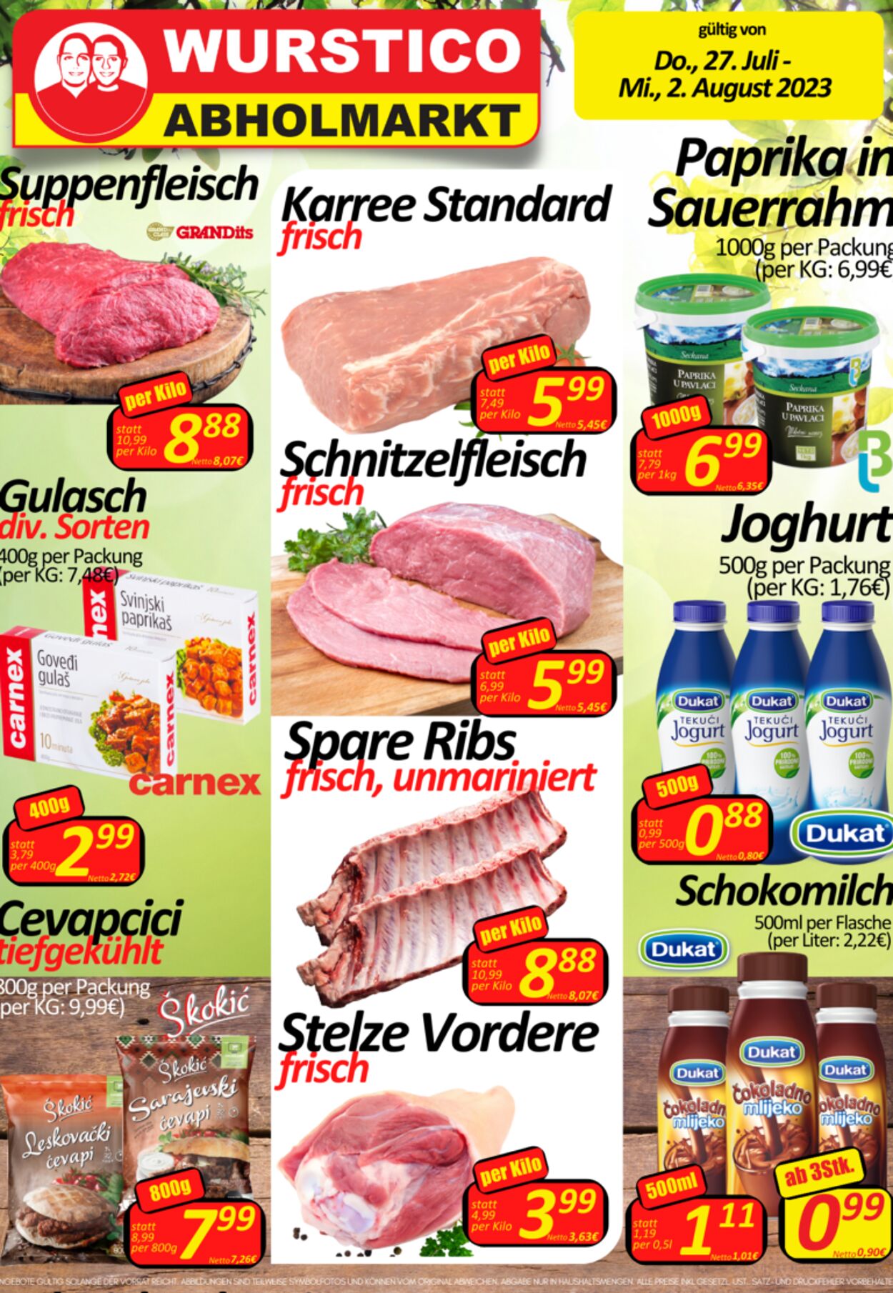 Prospekt Wurstico 27.07.2023 - 02.08.2023