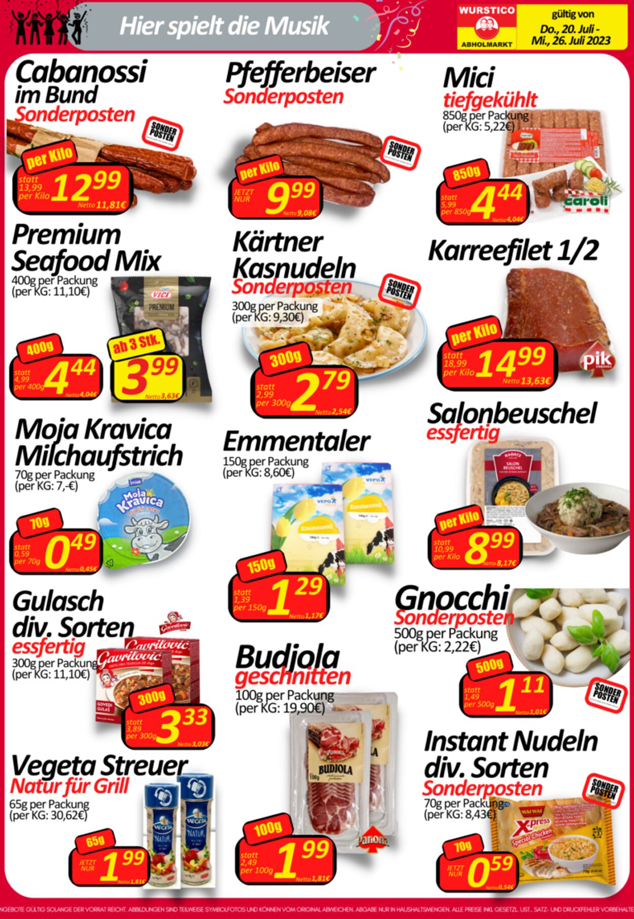 Prospekt Wurstico 27.07.2023 - 02.08.2023