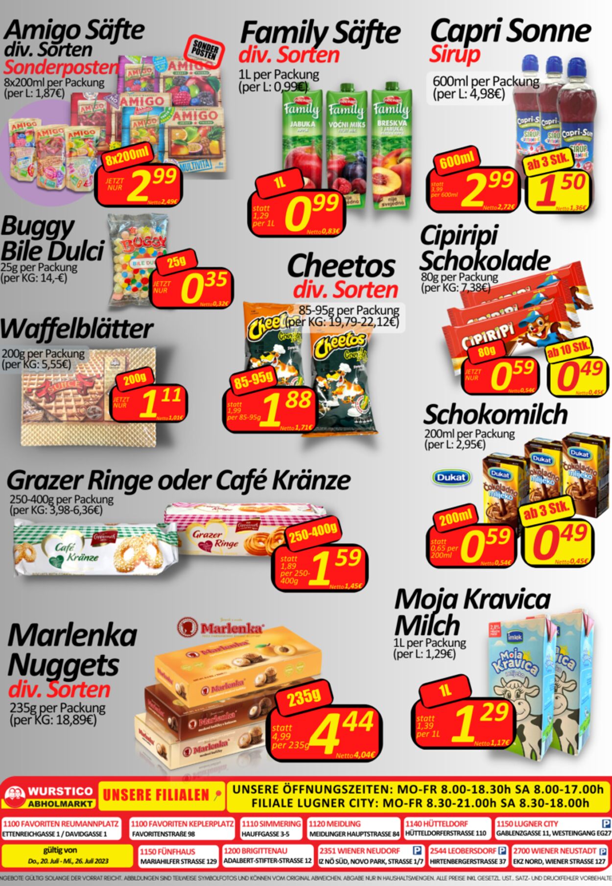 Prospekt Wurstico 27.07.2023 - 02.08.2023