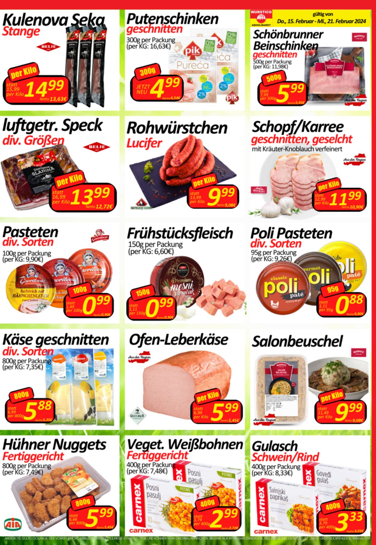 Prospekt Wurstico 15.02.2024 - 21.02.2024