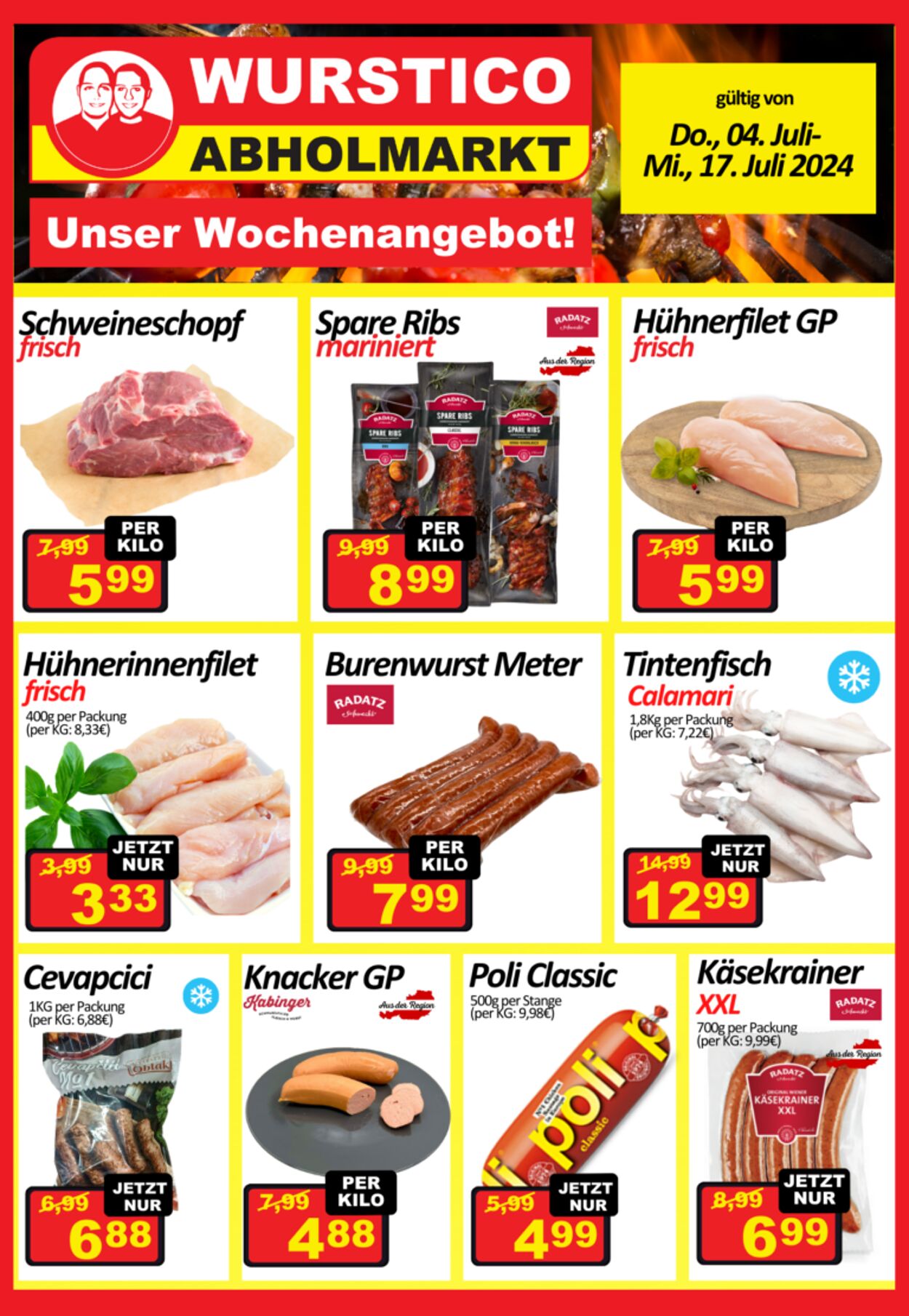 Prospekt Wurstico 04.07.2024 - 17.07.2024