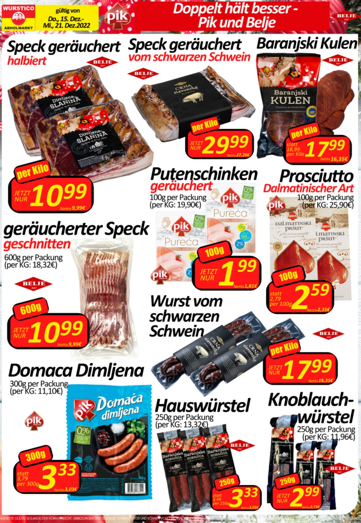 Prospekt Wurstico 15.12.2022 - 21.12.2022