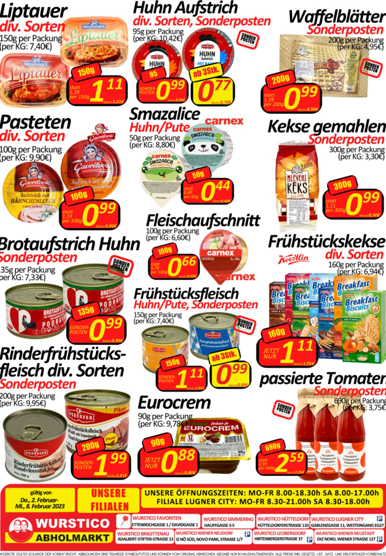 Prospekt Wurstico 02.02.2023 - 08.02.2023