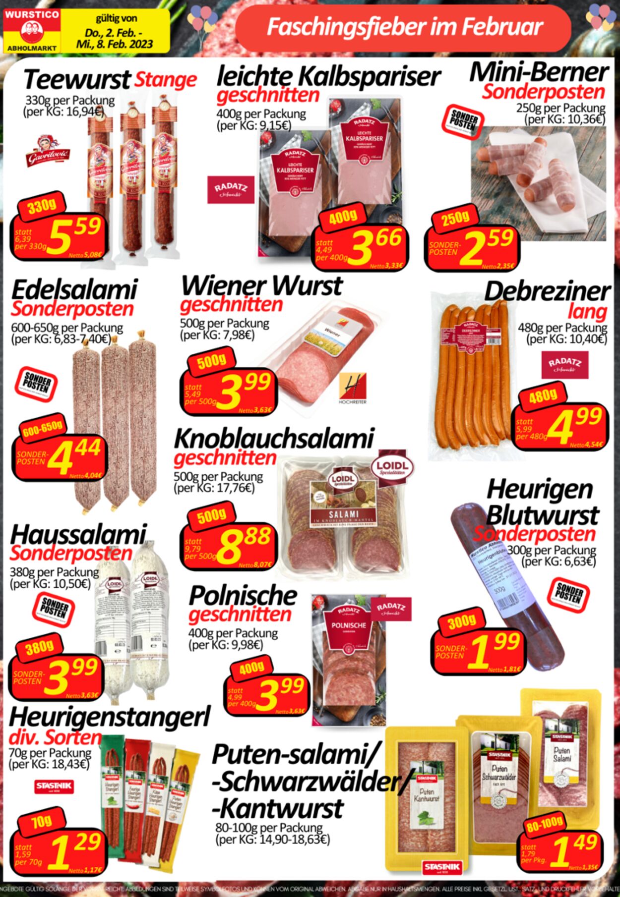 Prospekt Wurstico 02.02.2023 - 08.02.2023