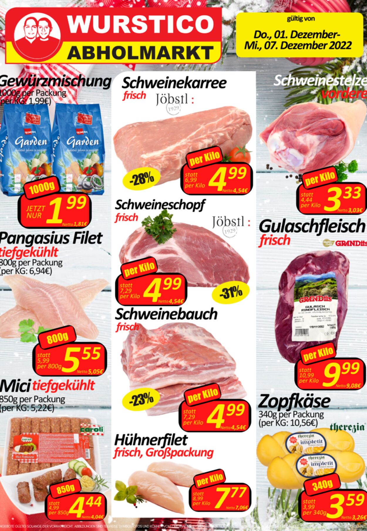 Prospekt Wurstico 01.12.2022 - 07.12.2022