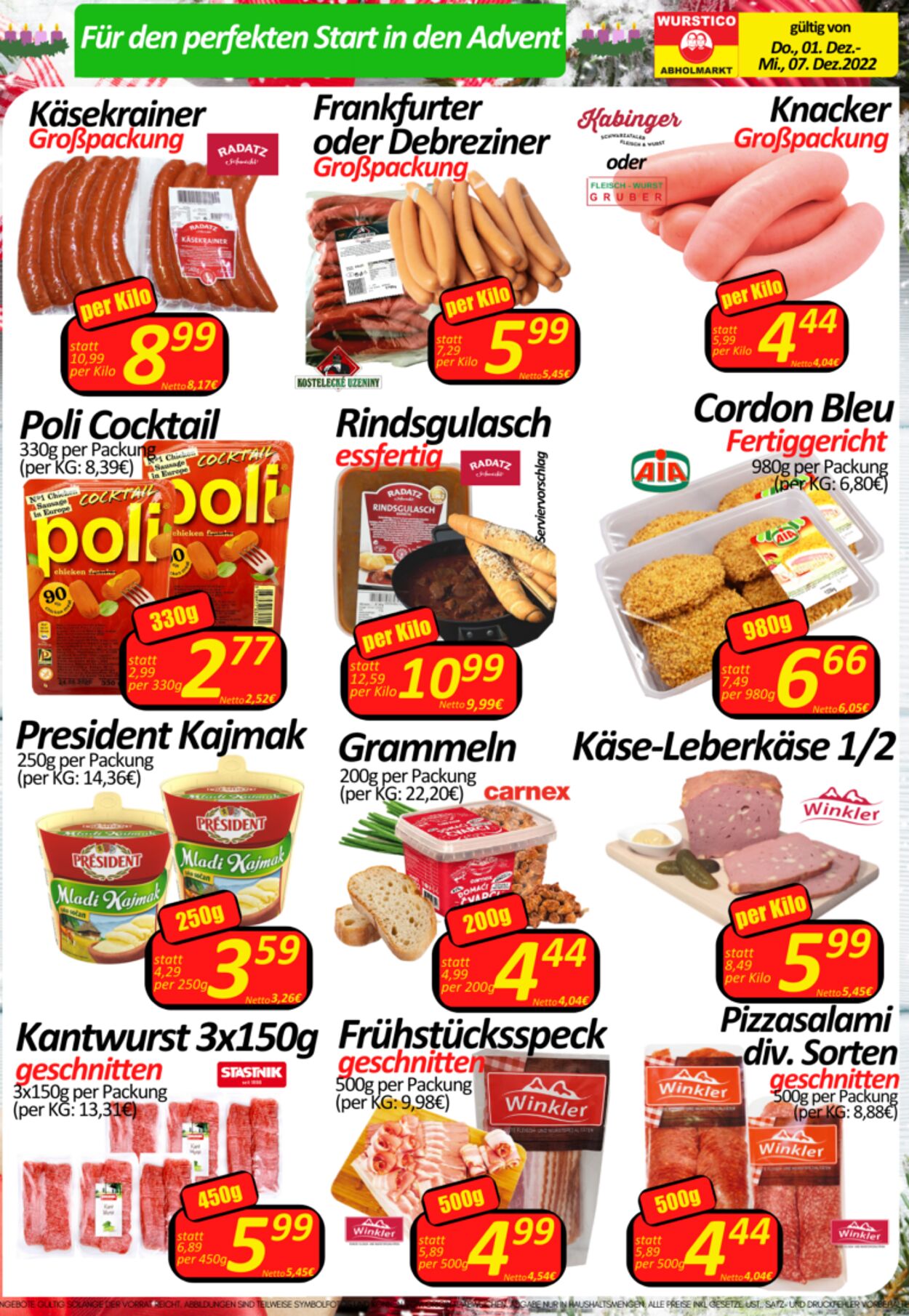 Prospekt Wurstico 01.12.2022 - 07.12.2022