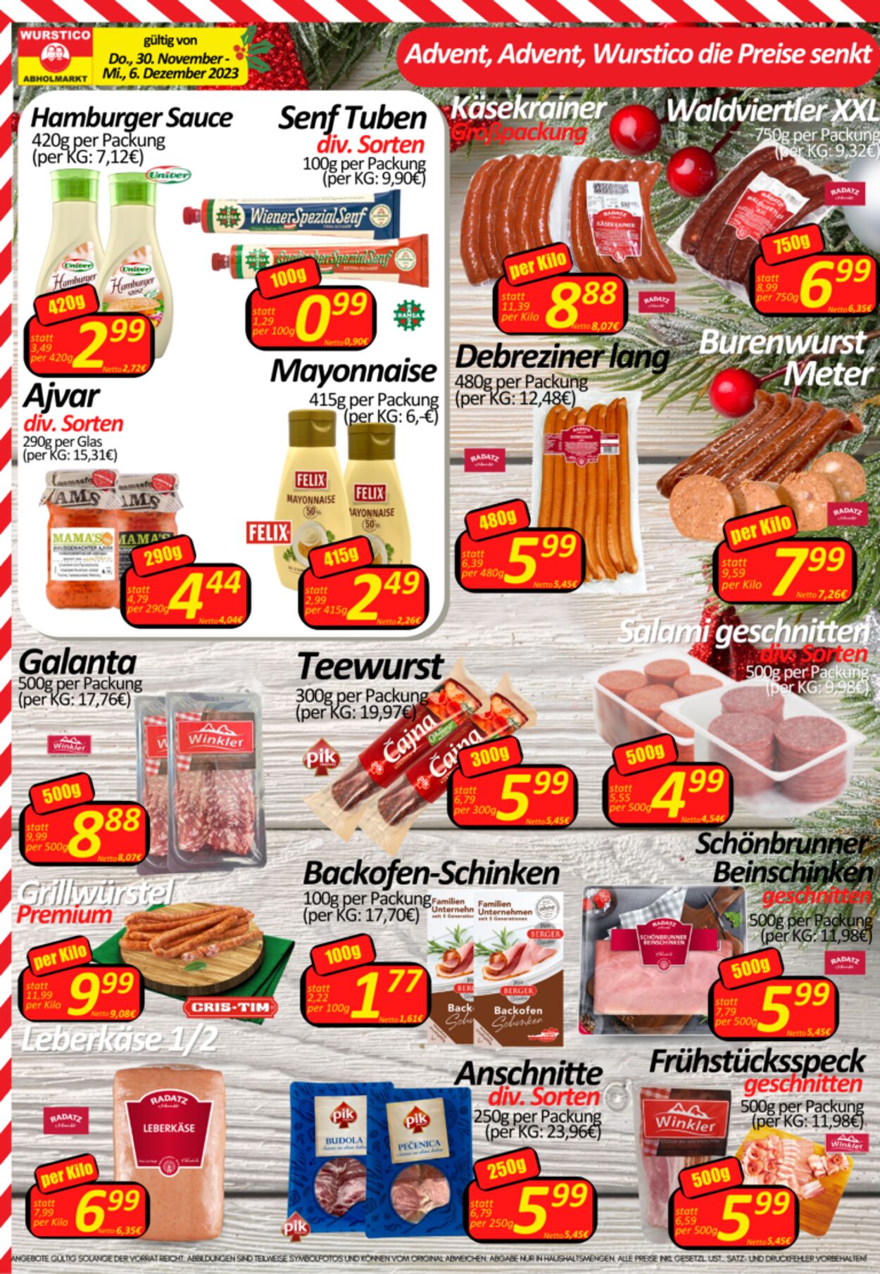 Prospekt Wurstico 07.12.2023 - 13.12.2023