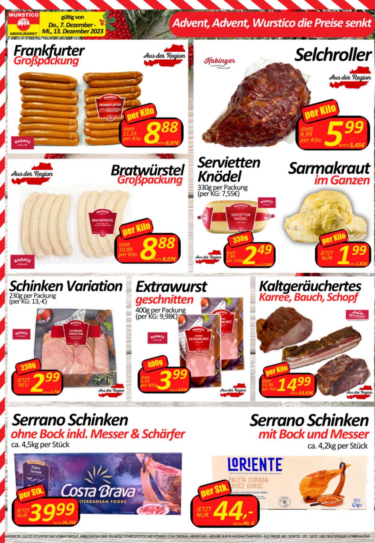 Prospekt Wurstico 07.12.2023 - 13.12.2023