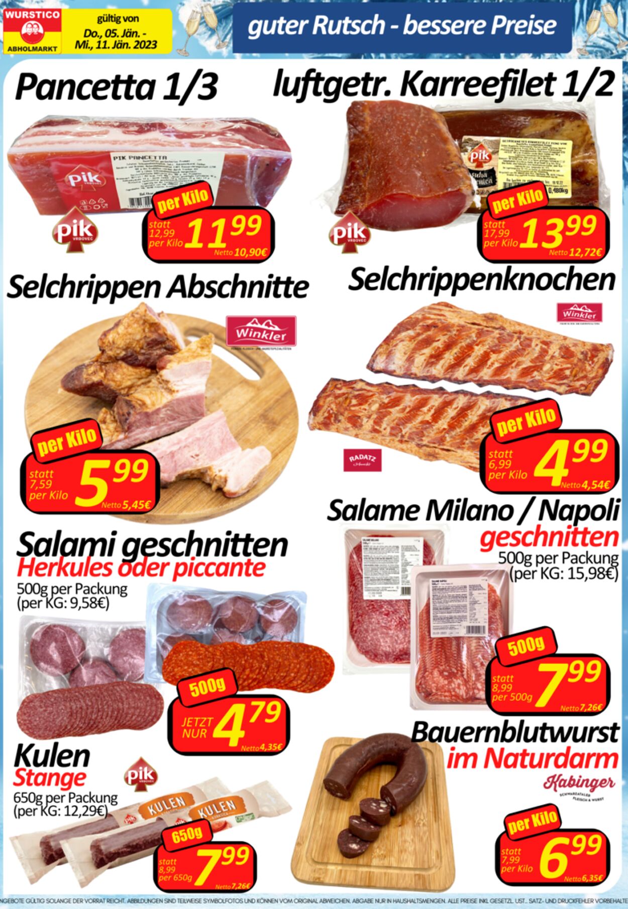 Prospekt Wurstico 05.01.2023 - 11.01.2023