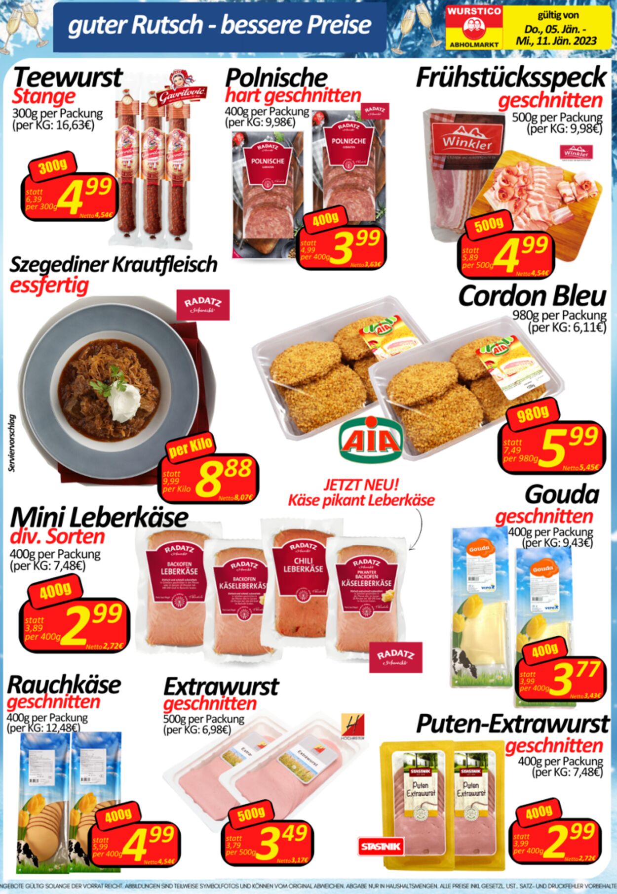 Prospekt Wurstico 05.01.2023 - 11.01.2023