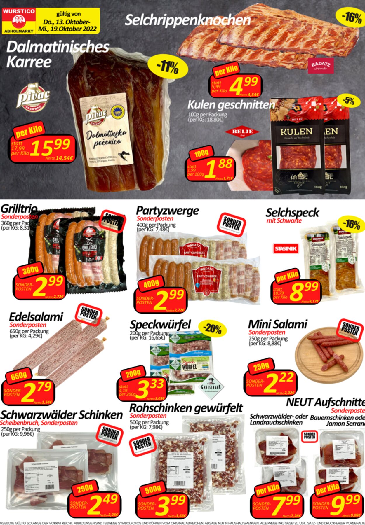 Prospekt Wurstico 13.10.2022 - 19.10.2022