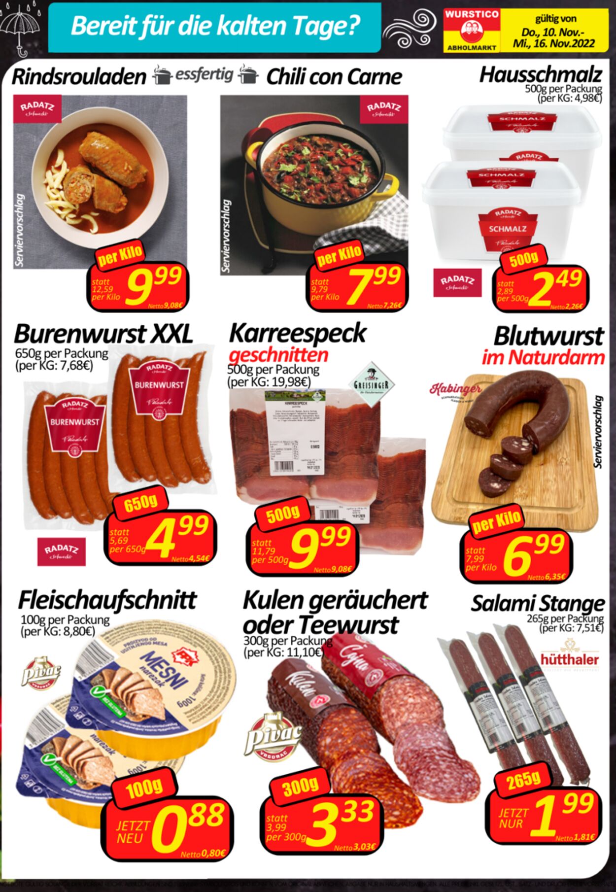 Prospekt Wurstico 17.11.2022 - 23.11.2022