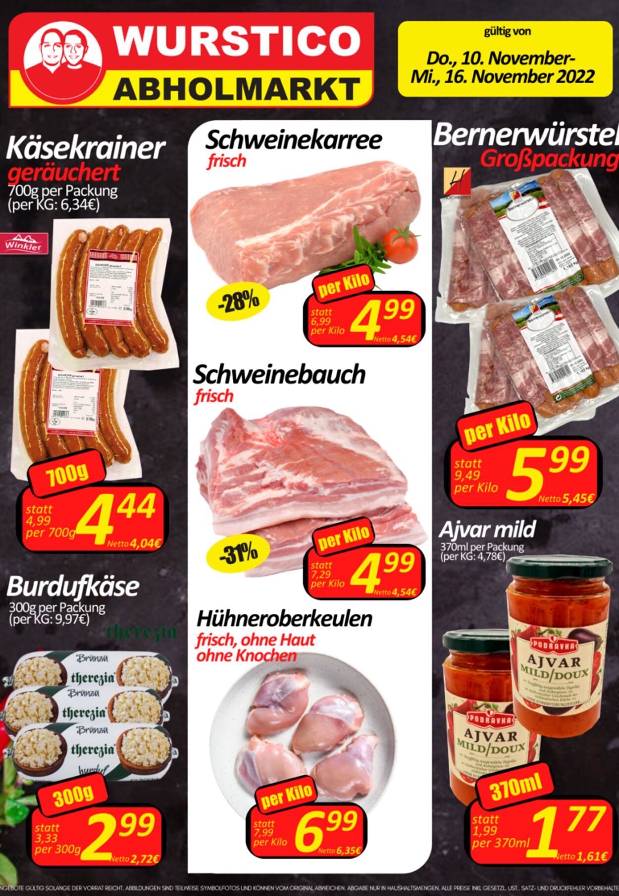 Prospekt Wurstico 10.11.2022 - 16.11.2022