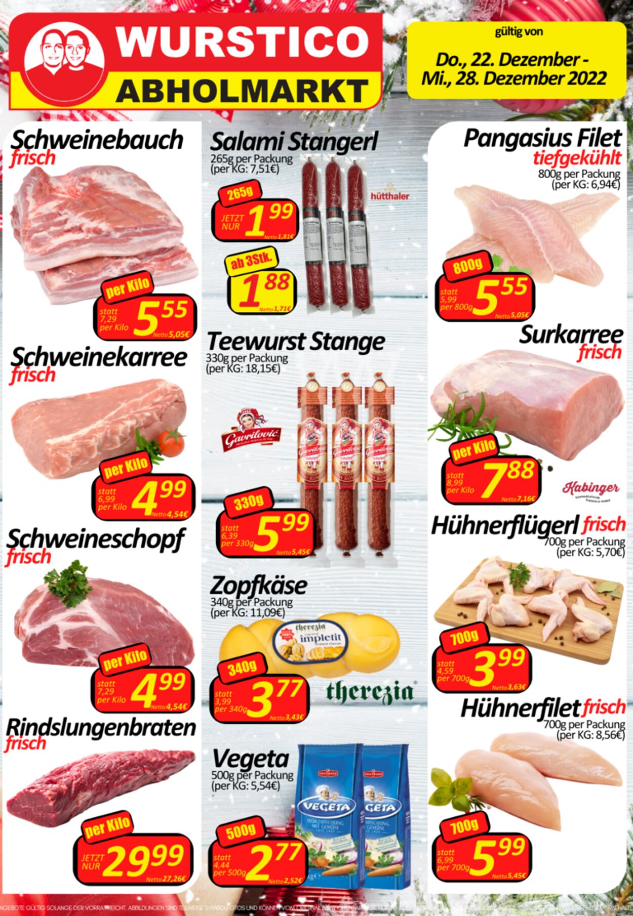 Prospekt Wurstico 29.12.2022 - 04.01.2023