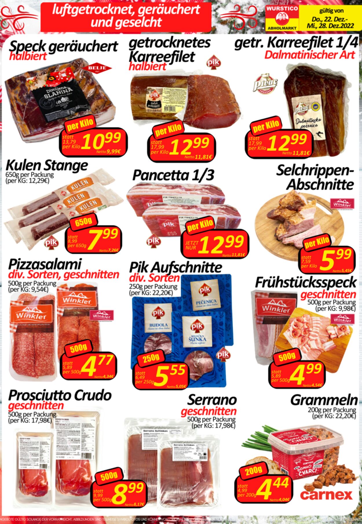 Prospekt Wurstico 29.12.2022 - 04.01.2023