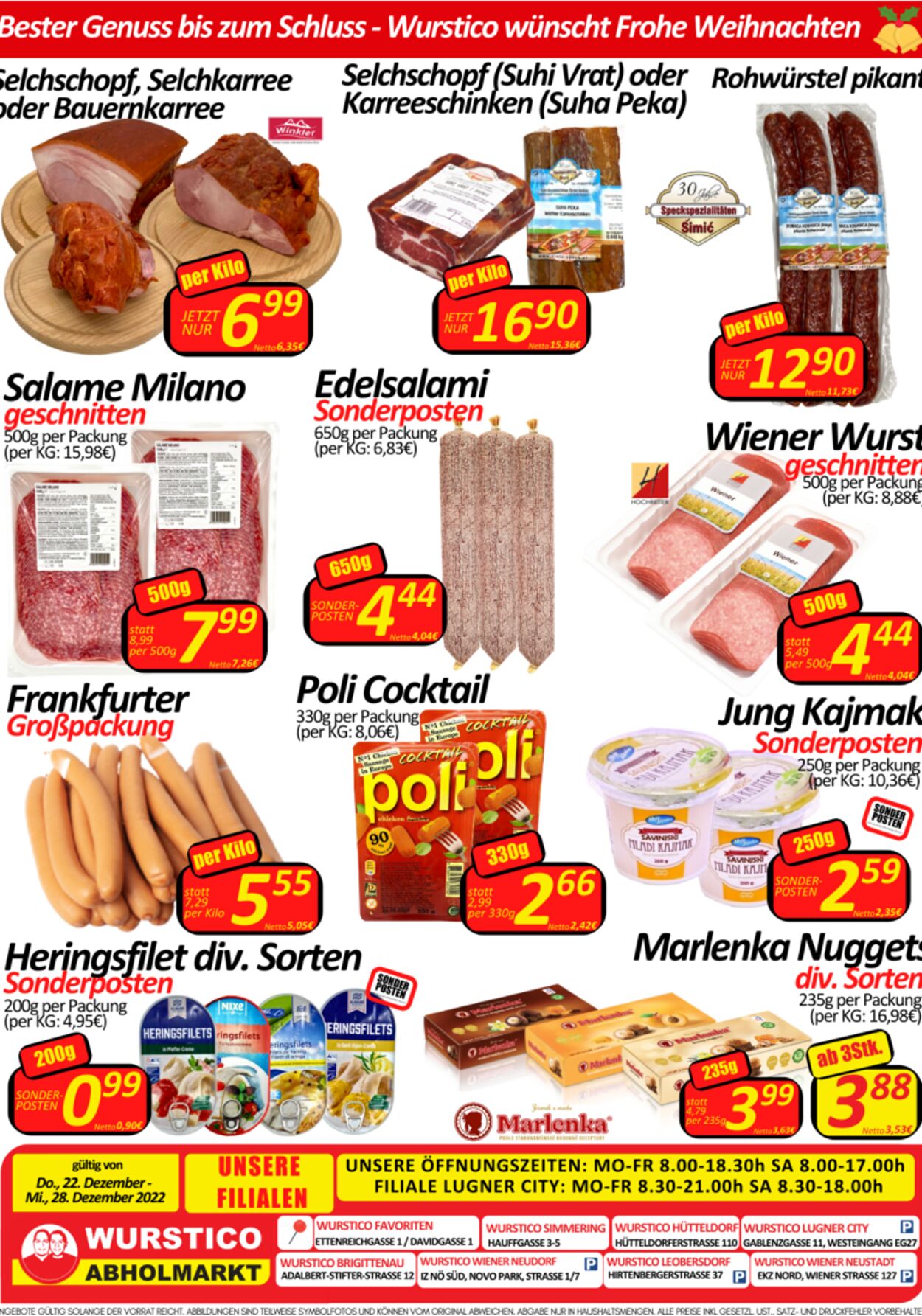 Prospekt Wurstico 29.12.2022 - 04.01.2023